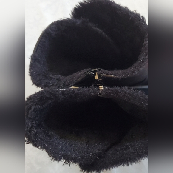 Fabianelli Black Leather Zip Boots Decor Buckle Made in Italy Women's Size 8 - Picture 10 of 13